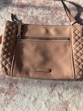 Vera Bradley  Leather Crossbody Bag in pinkish peach